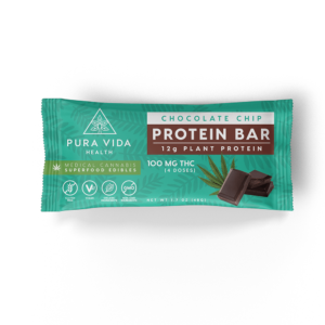 Pura Vida Chocolate Chip Protein Bar (100mg)